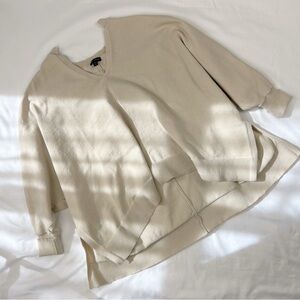 coco + carmen | size s/m | cream v-neck sweater